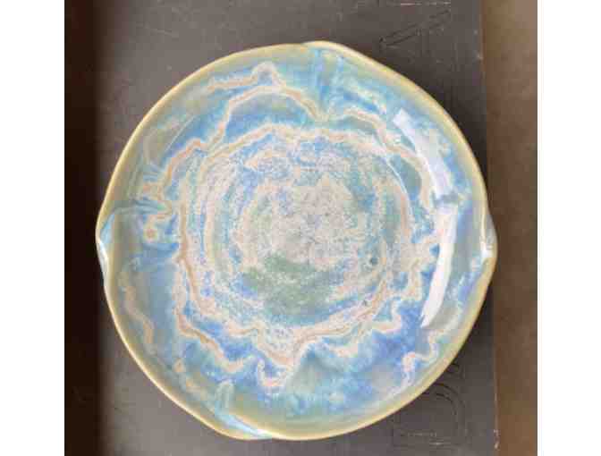 Blue and Green Platter, Barbara Nelson - Photo 1