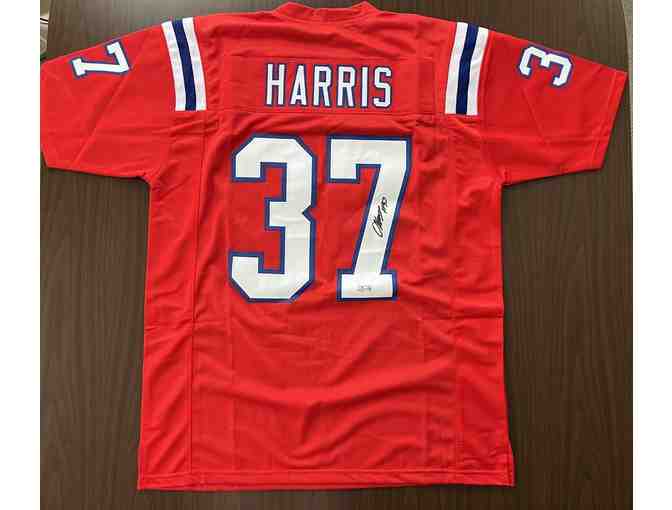 Damien Harris Adult XL Red Jersey with Case - Photo 2