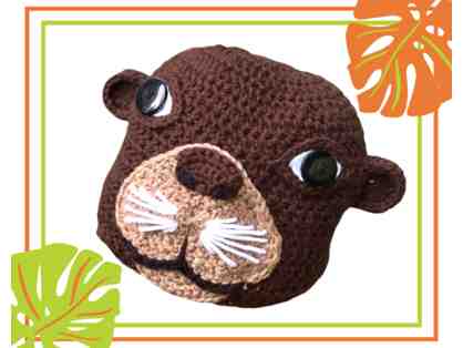 Handmade Crochet Otter Beanie