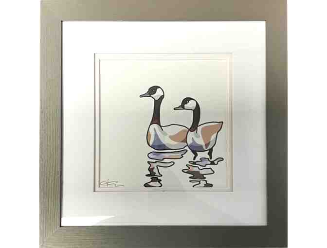 "Canada Geese" - Framed Digital Print - Photo 1
