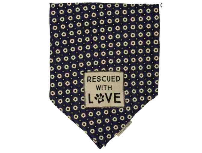 Rescued with Love Floral Large Pet Bandana - Photo 1