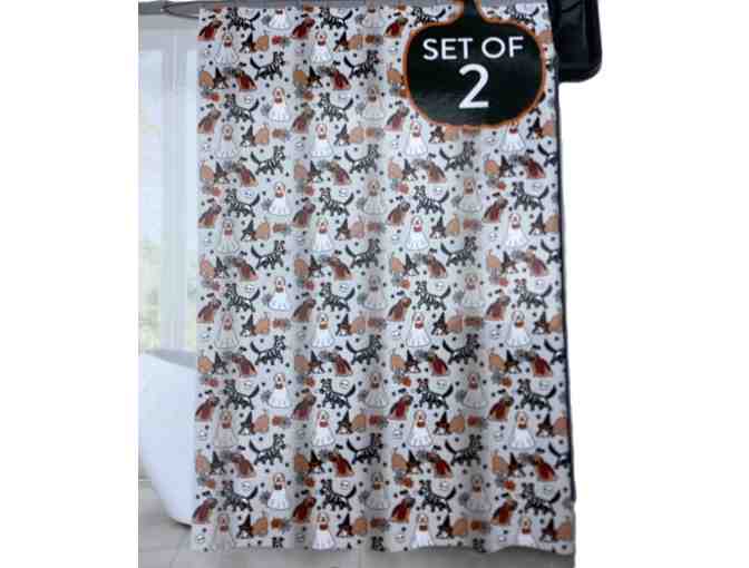 Two Piece Halloween Shower Curtain Set