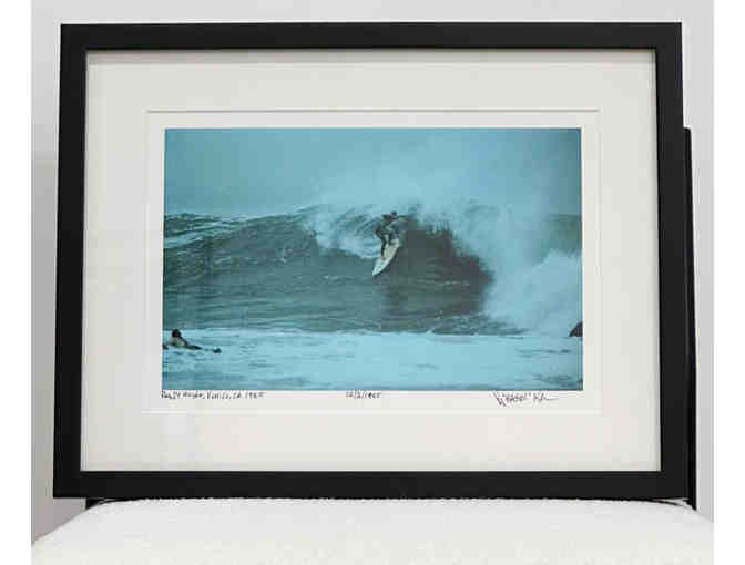 Framed photo signed by Josh "Bagel" Klassman photo of Randy Wright, Venice, CA 1985 - Photo 1