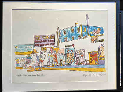 Framed Signed Original Painting by Artist Ginger Drinkwater, "Market Street and OFW" 88'