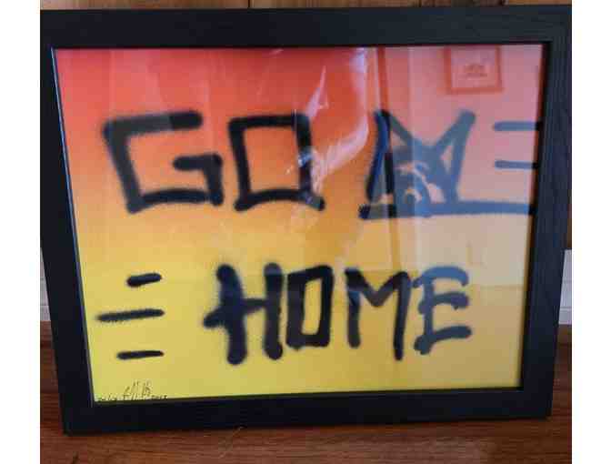 Framed Artwork signed by Jeff Ho, "Go Home" - Photo 1