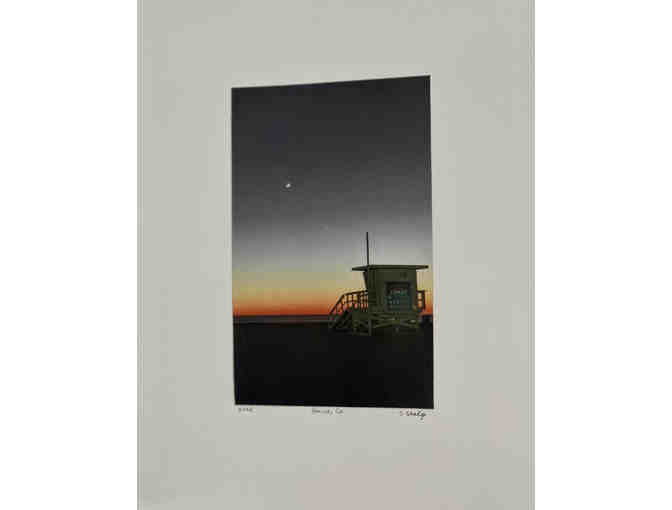 Framed photograph signed by Jeff Shelp, "Venice Ca." 2024 - Photo 1