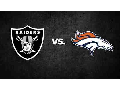 2 Premium Tickets Raiders Vs Broncos-Sunday Nov 24 + Las Vegas Swag Gift Basket