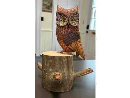 Owl Woodcarving by Don Greene