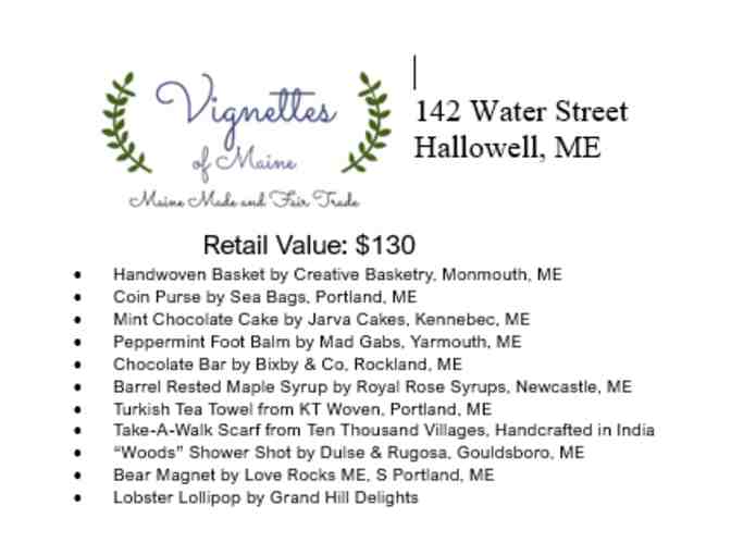 Vignette's Artisan Crafts & Gifts, Hallowell, ME - Gift Basket